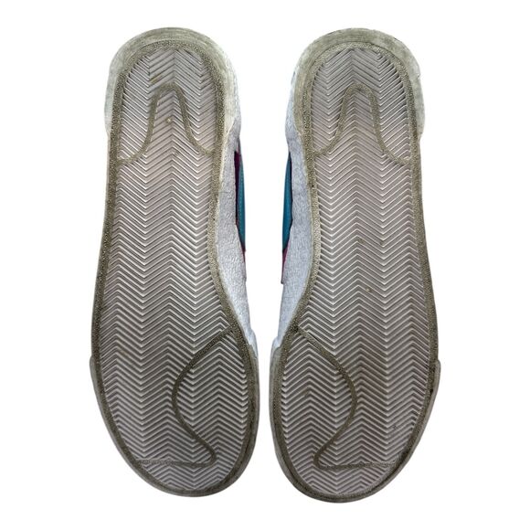 Nike x Sacai Blazer Low Magenta Blue Yellow Men’s Size 9 Collab Sneaker - Picture 4 of 13